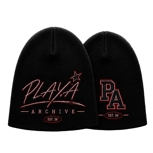 PLAYA ARCHIVE Script Beanie - Black