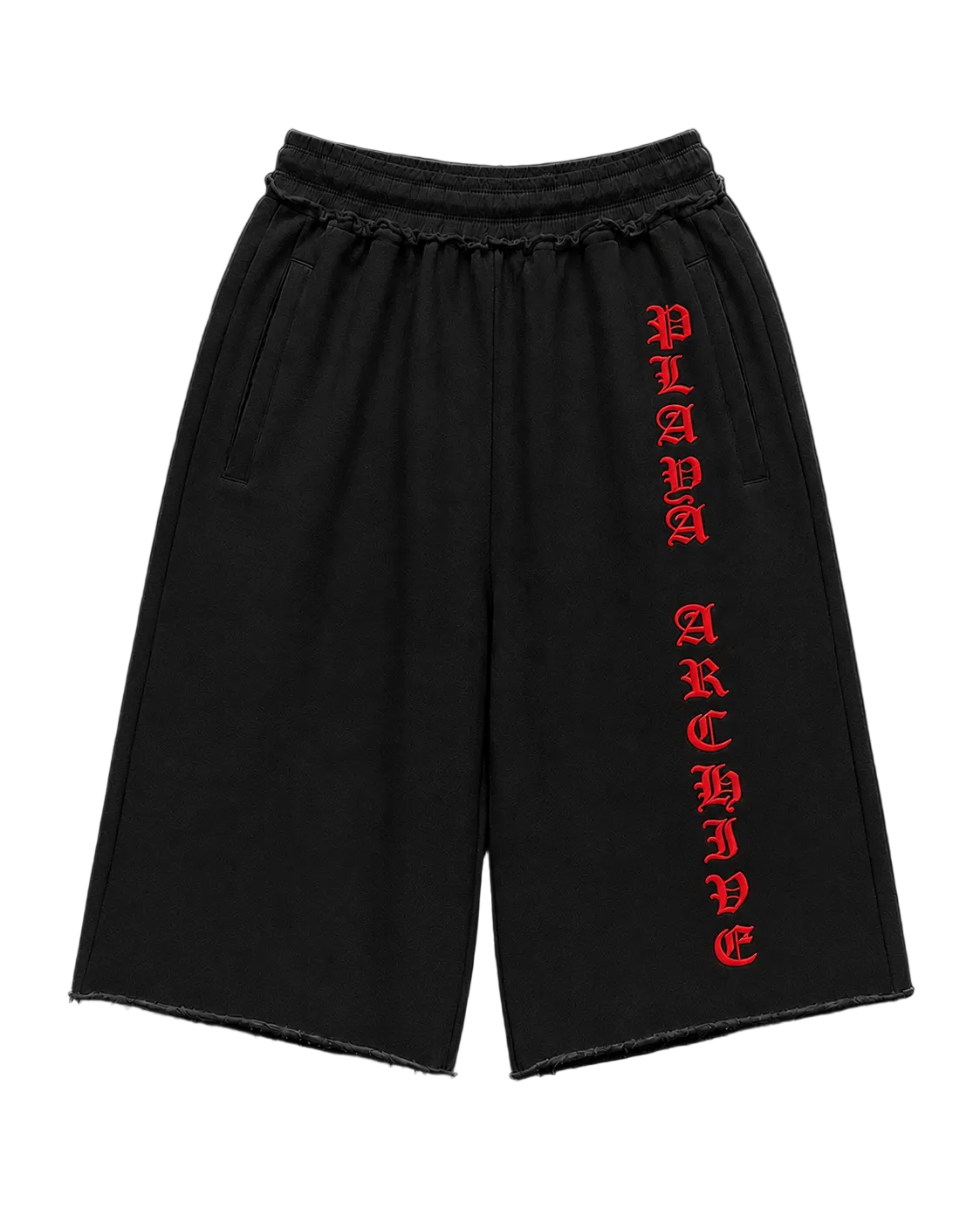 PA 3/4 Script Shorts- Black