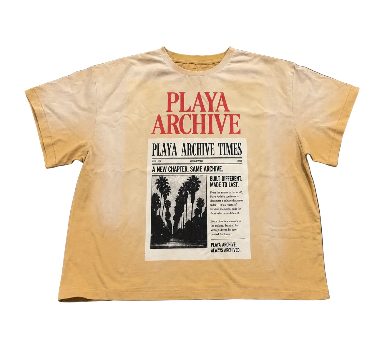PLAYA ARCHIVE Times Tee - Cream