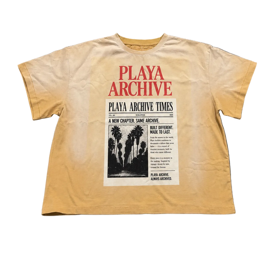PLAYA ARCHIVE Times Tee - Cream